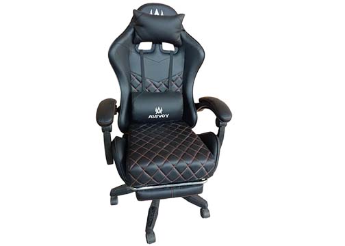 SILLA GAMING C/BRAZOS-RODOS SP-821A NEGRO MAX 300 LBS